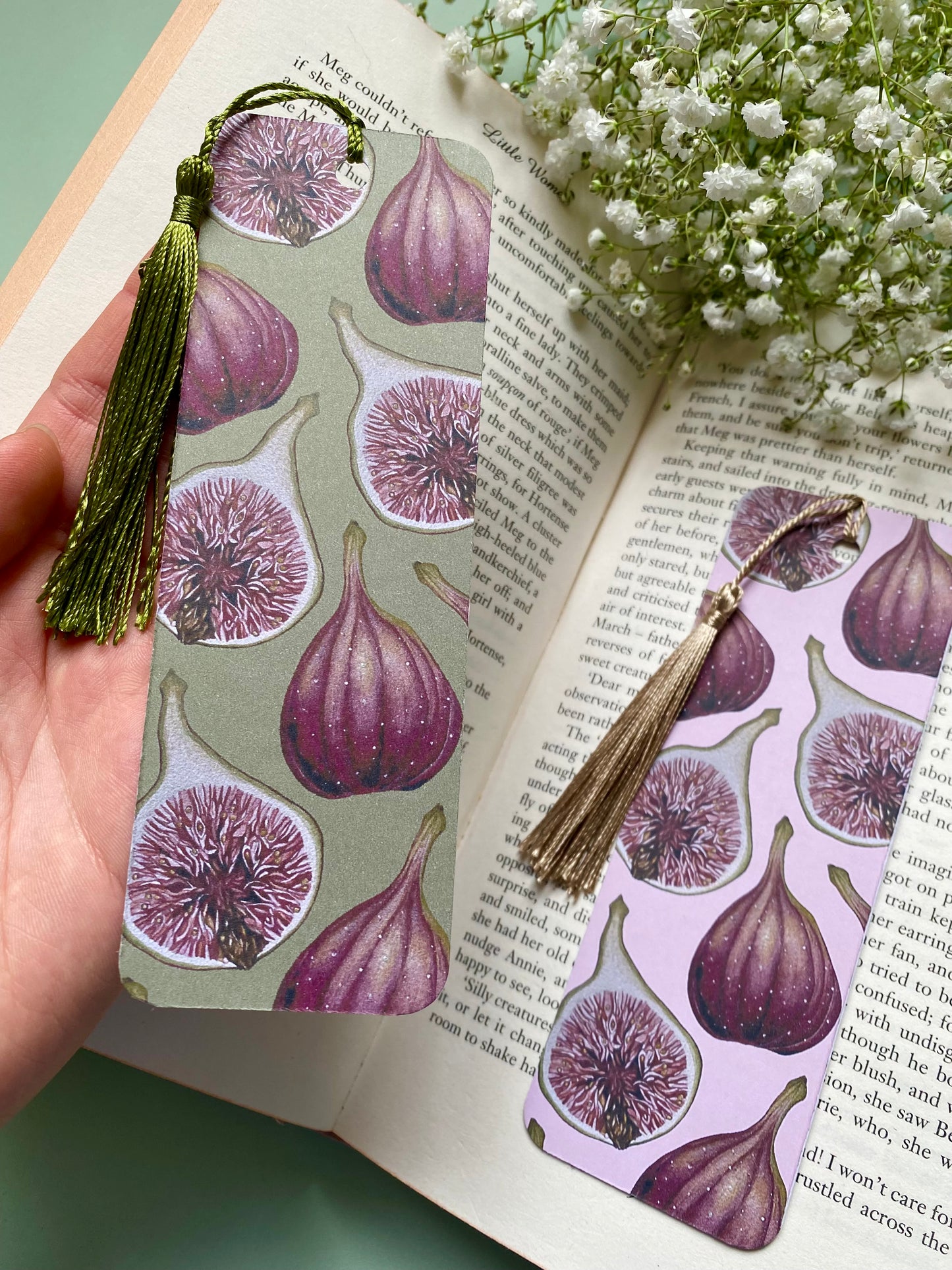 Botanical Figs Watercolour Bookmark
