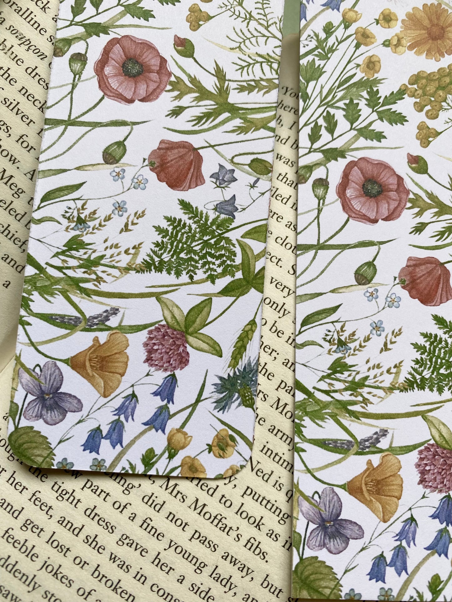Botanical Wildflowers Watercolour Bookmark