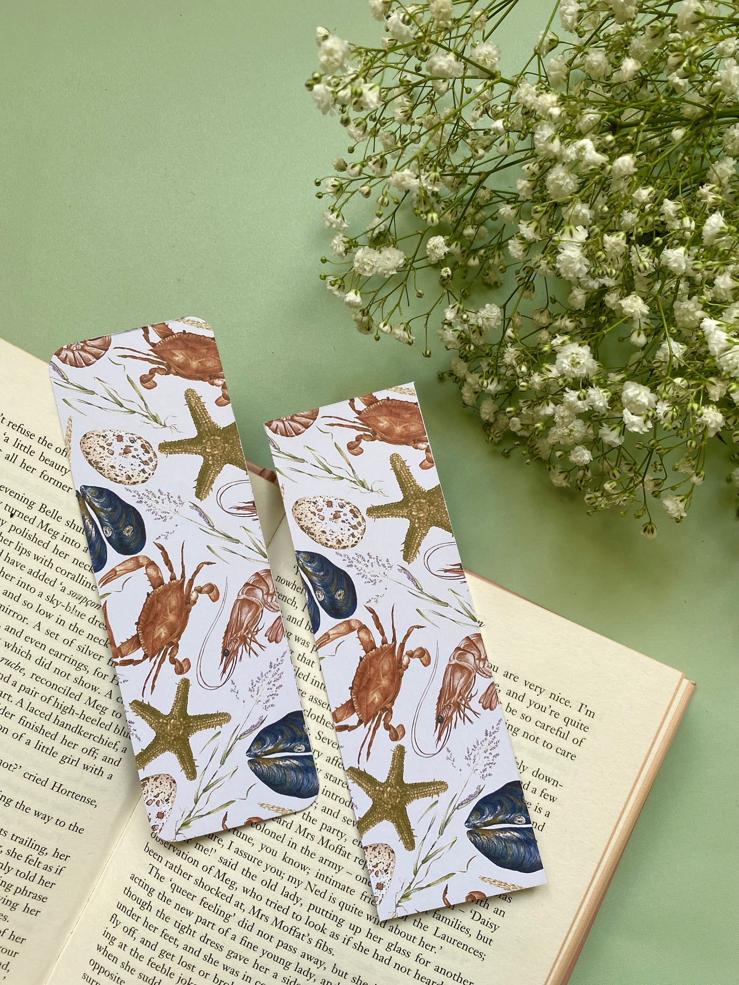 Coastal Watercolour Bookmark