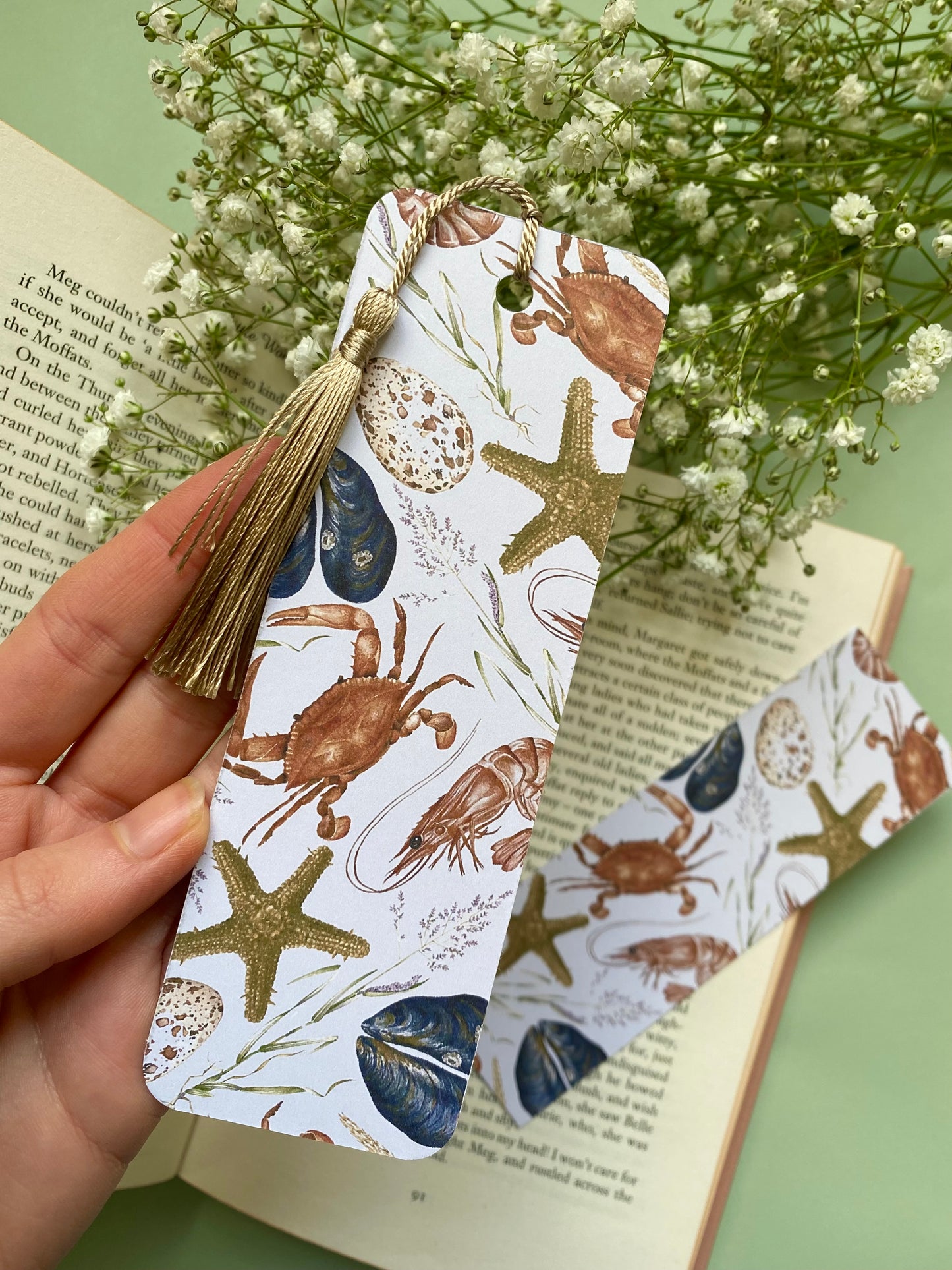 Coastal Watercolour Bookmark