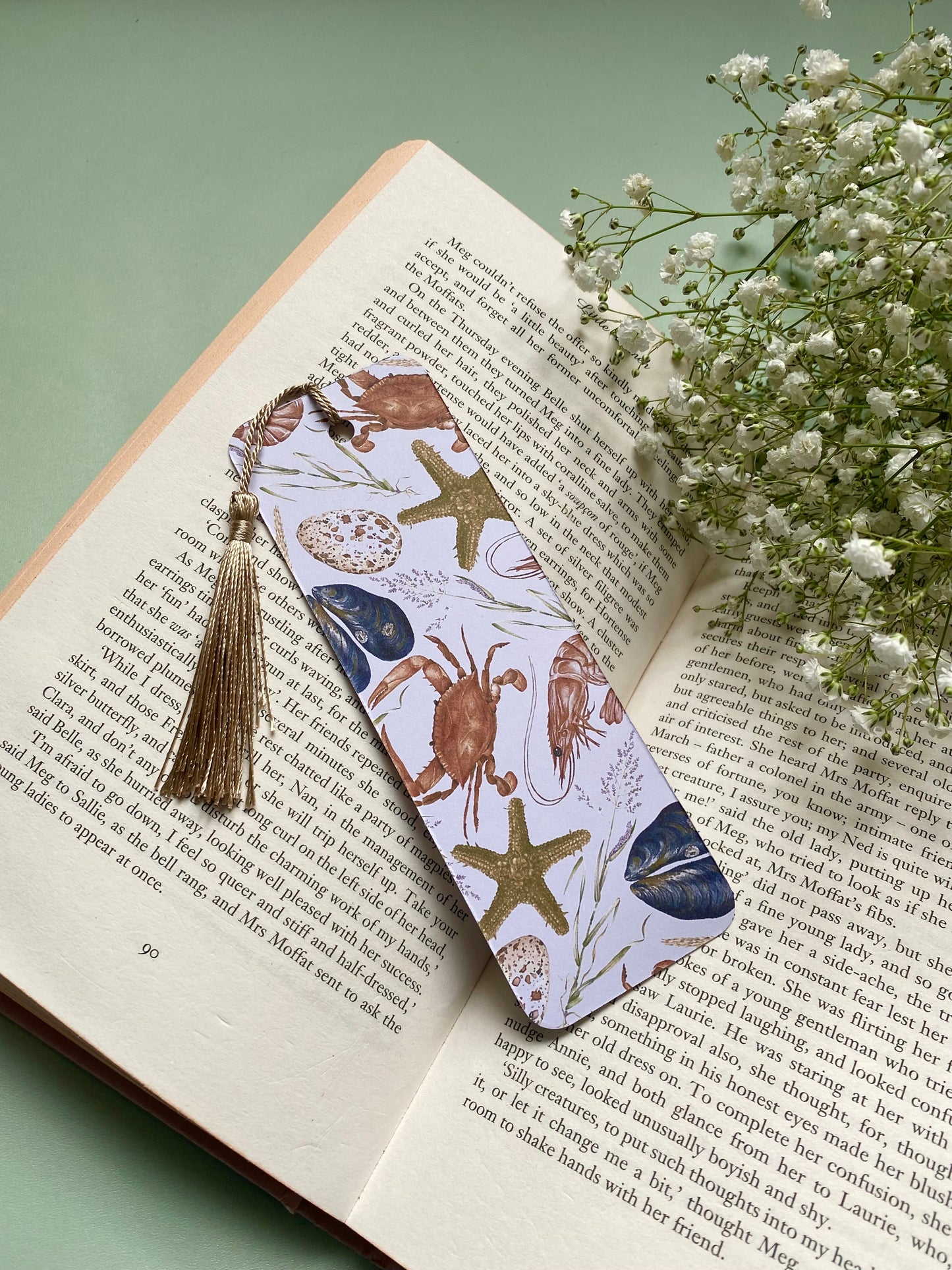 Coastal Watercolour Bookmark