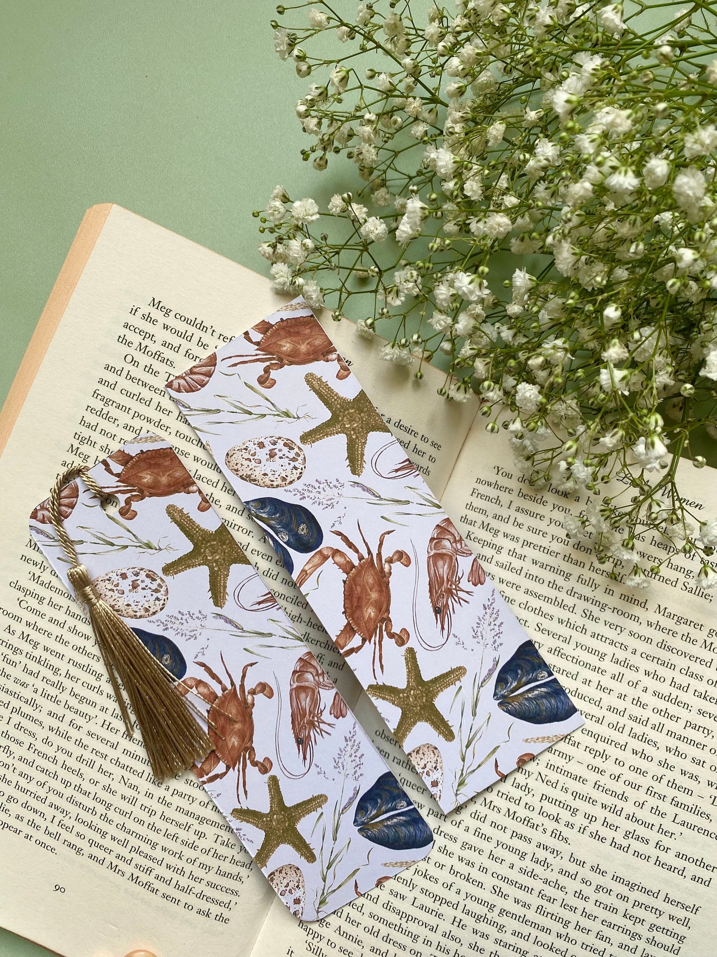 Coastal Watercolour Bookmark