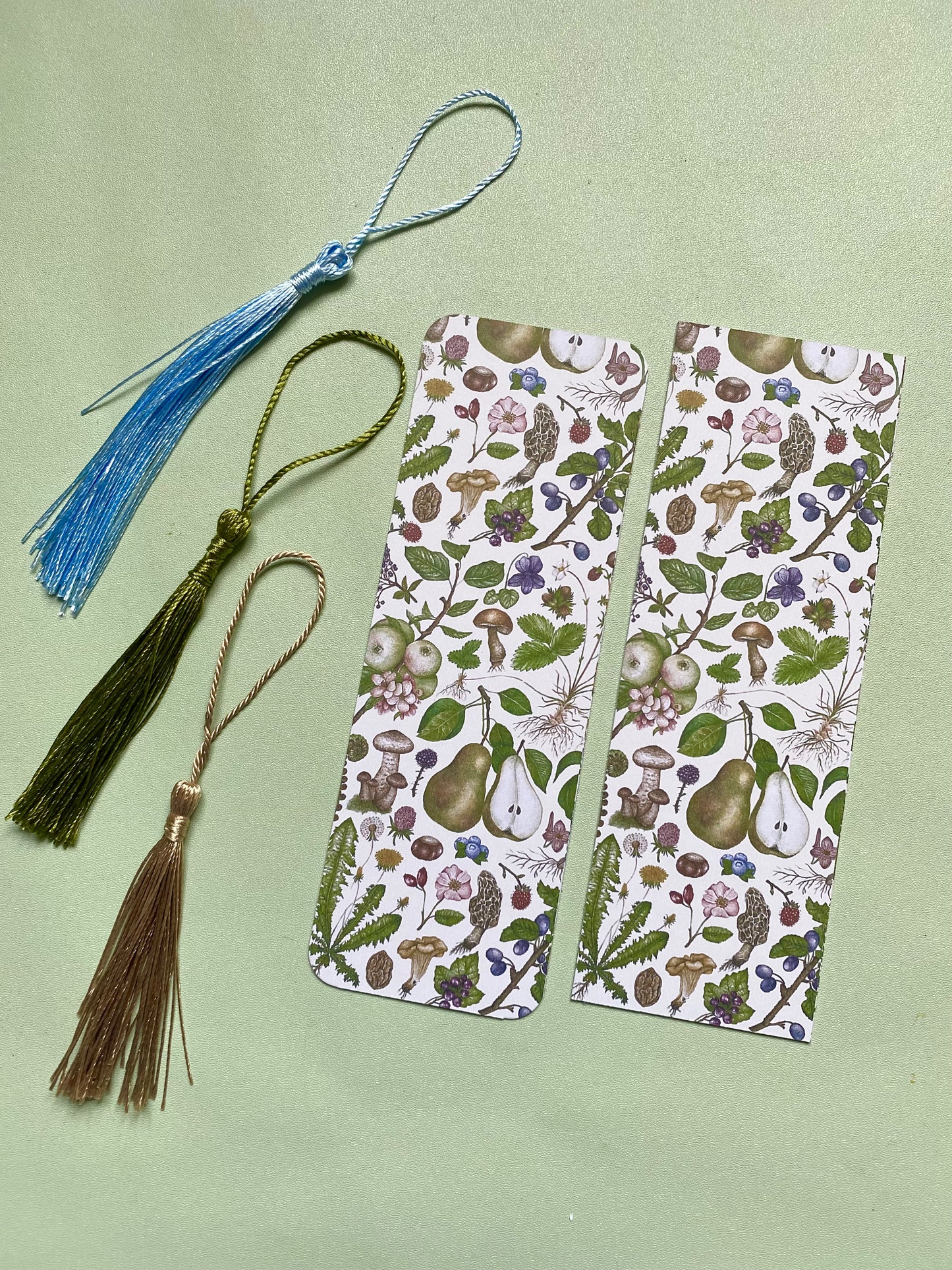 Botanical Foraging Watercolour Bookmark