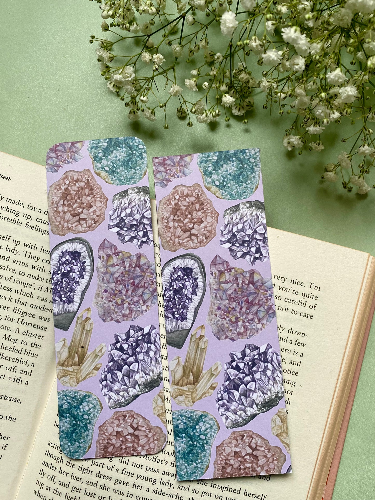 Crystal Watercolour Bookmark