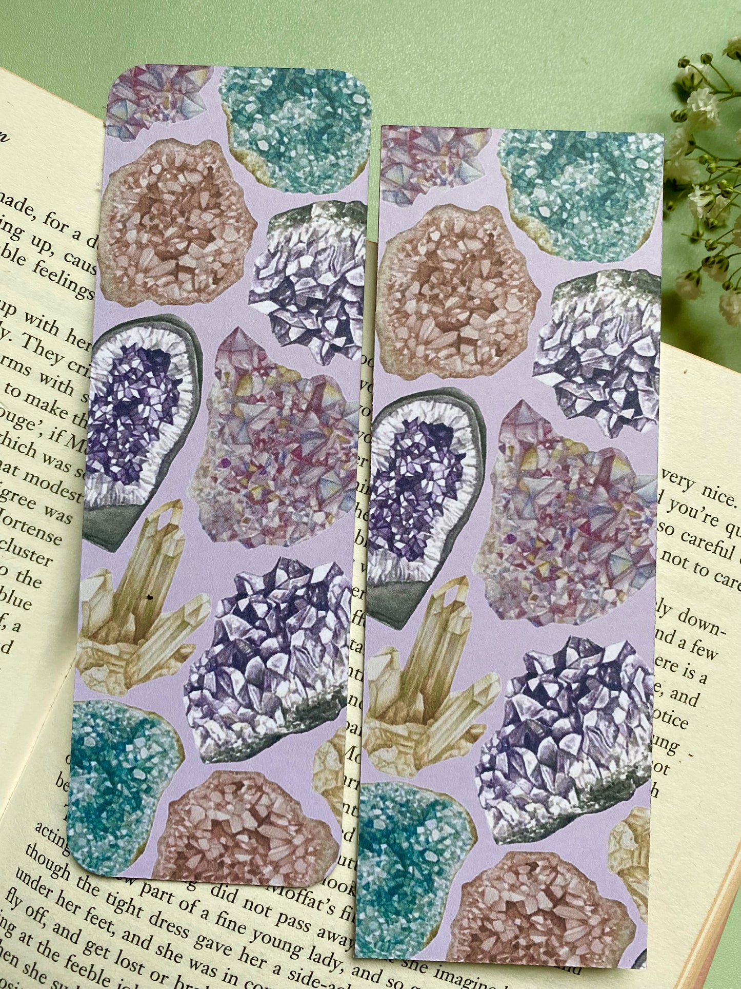 Crystal Watercolour Bookmark