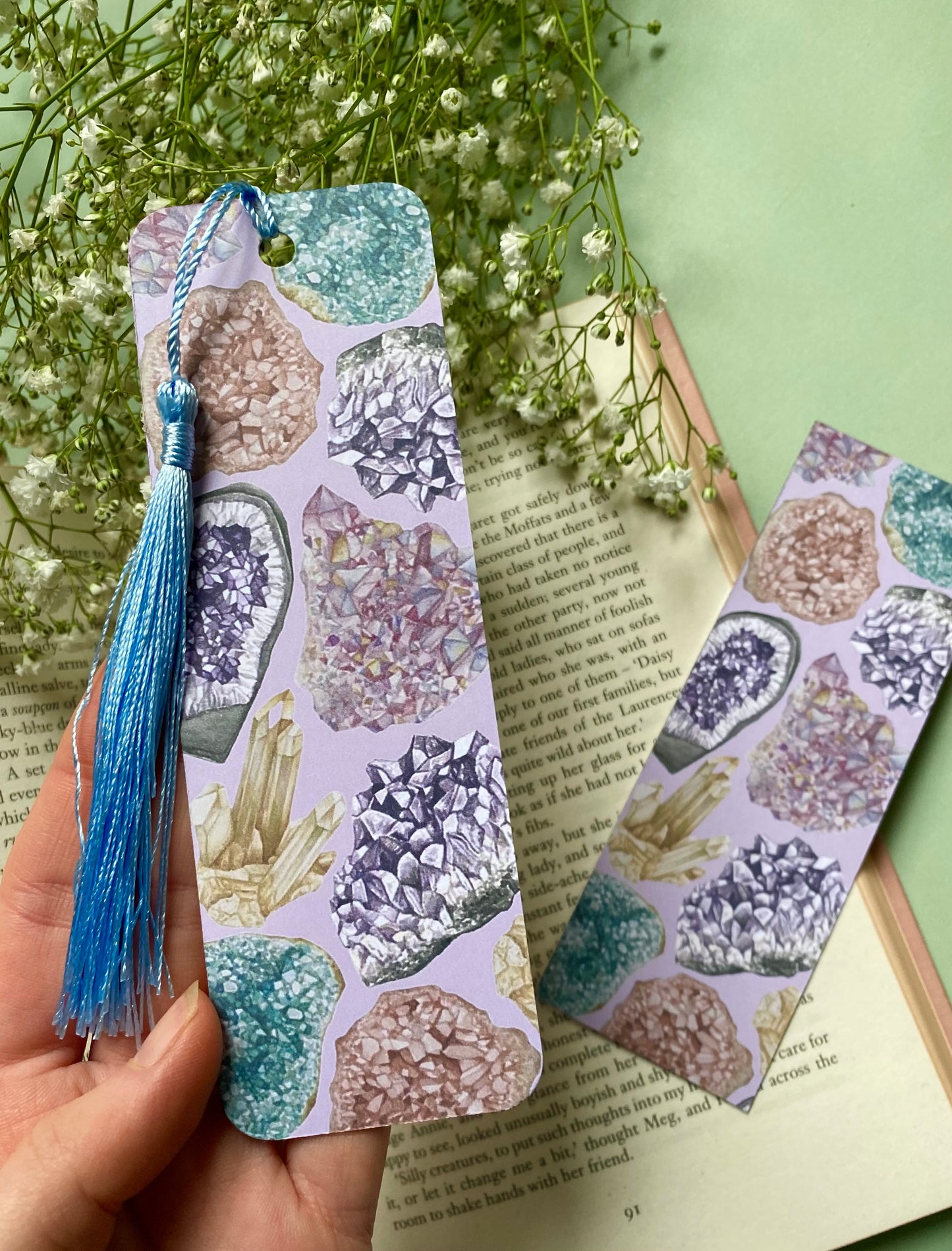 Crystal Watercolour Bookmark