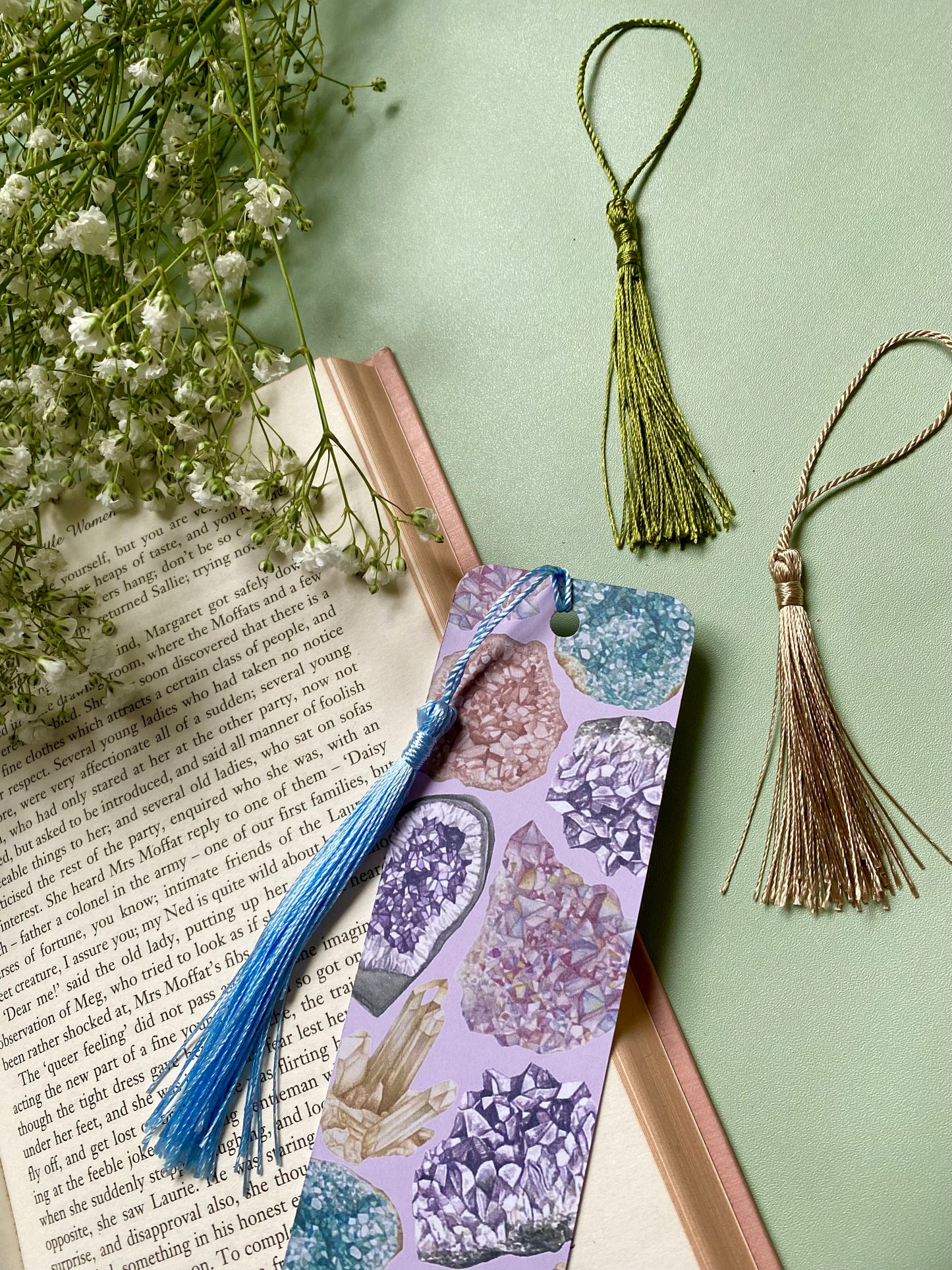 Crystal Watercolour Bookmark