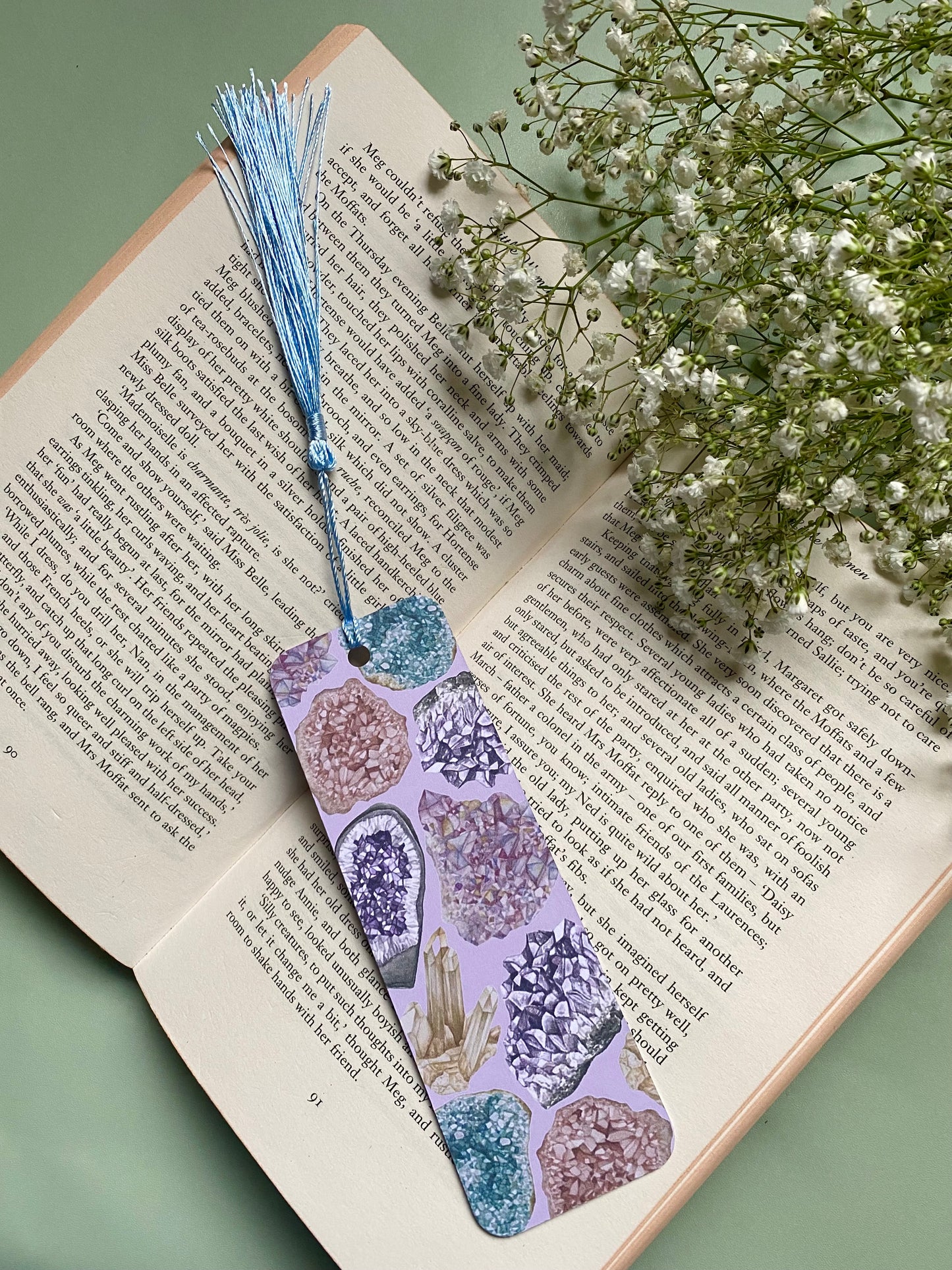 Crystal Watercolour Bookmark