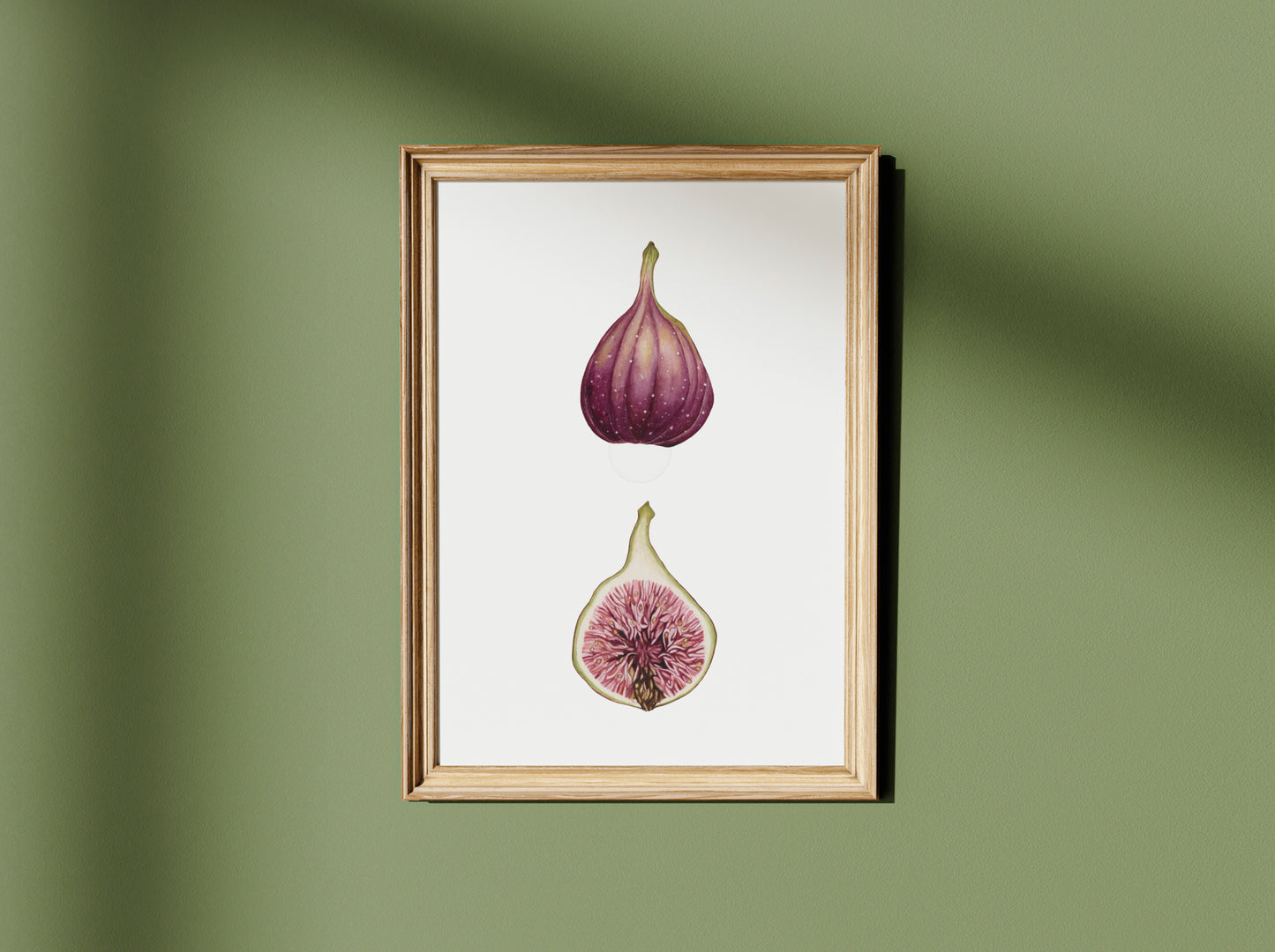 Botanical Figs Watercolour Wall Art Print