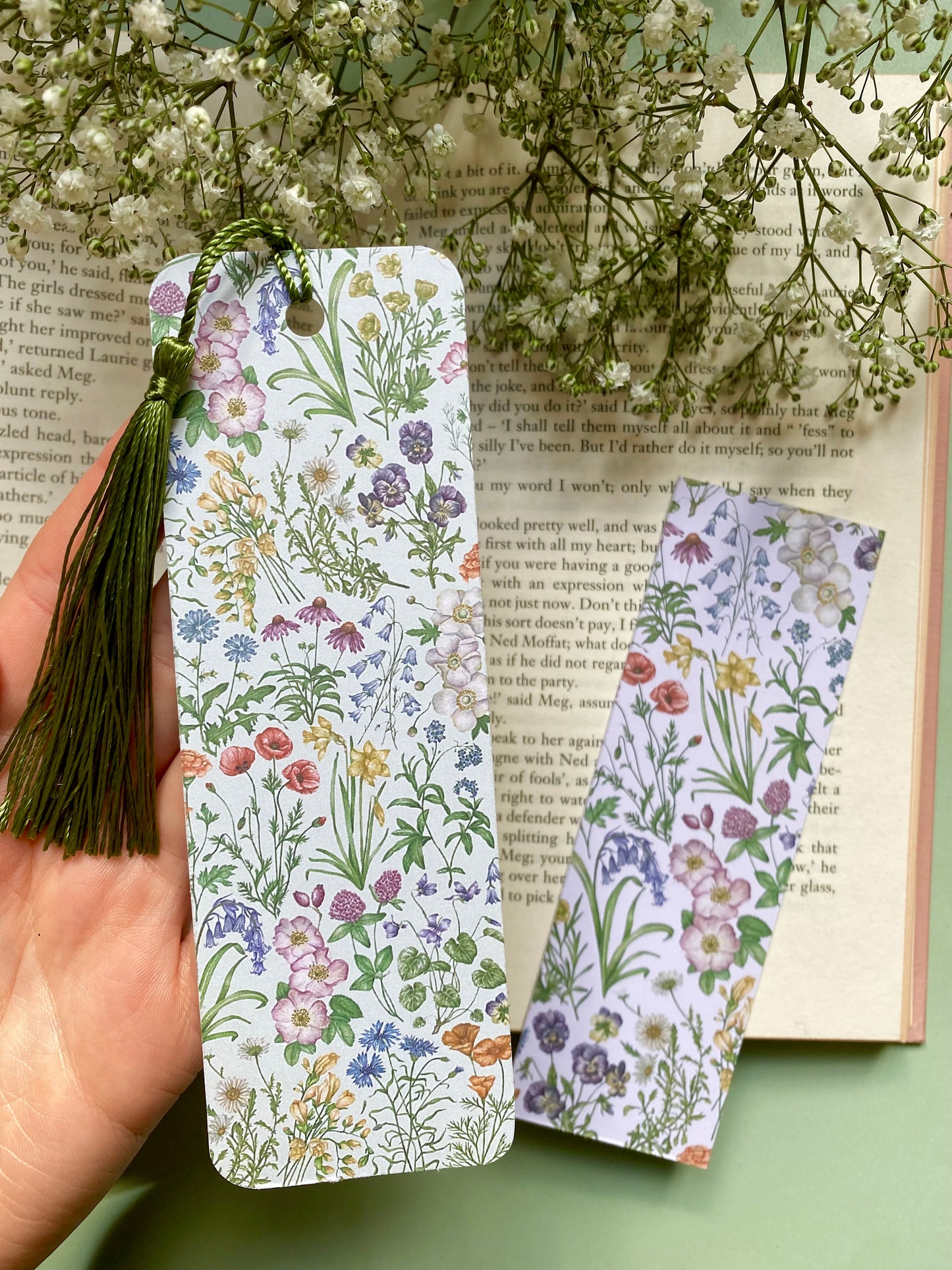 Botanical Wildflower Watercolour Bookmark
