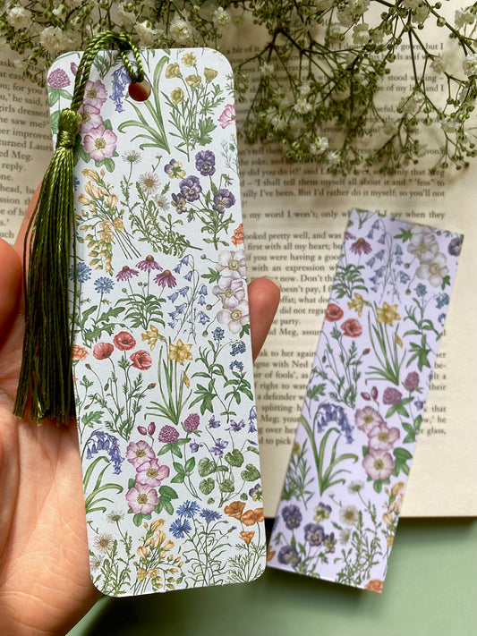 Botanical Wildflower Watercolour Bookmark