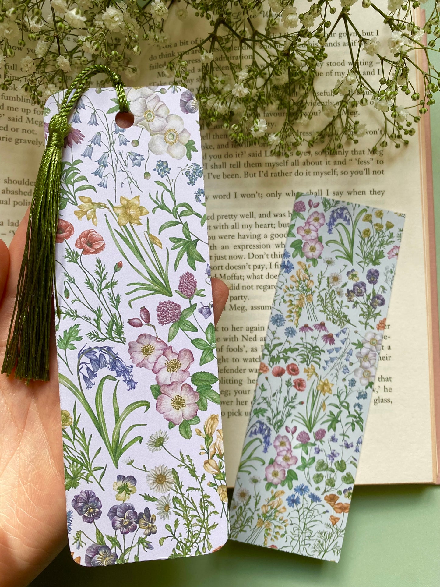 Botanical Wildflower Watercolour Bookmark