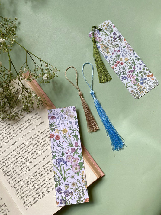 Botanical Wildflower Watercolour Bookmark