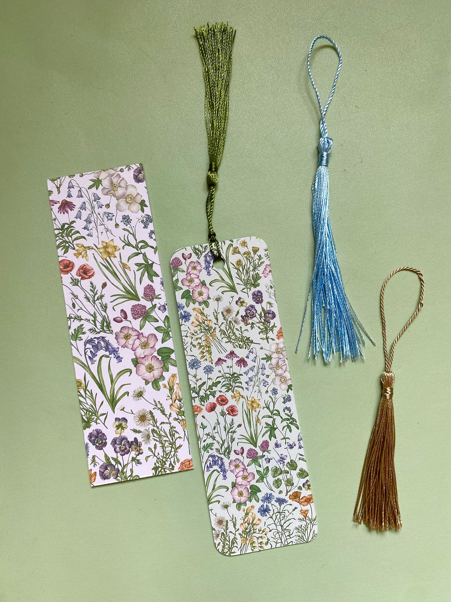 Botanical Wildflower Watercolour Bookmark