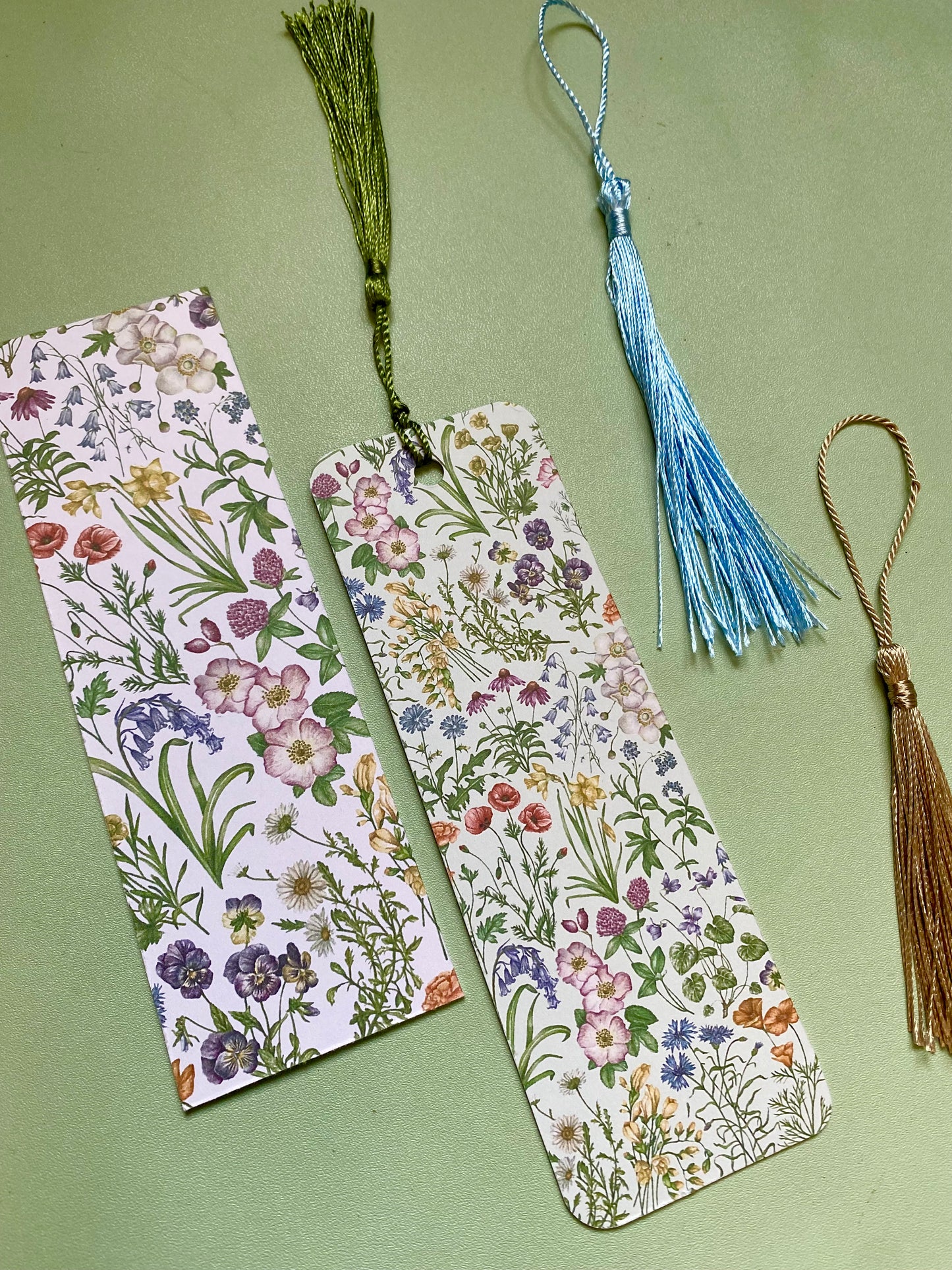 Botanical Wildflower Watercolour Bookmark