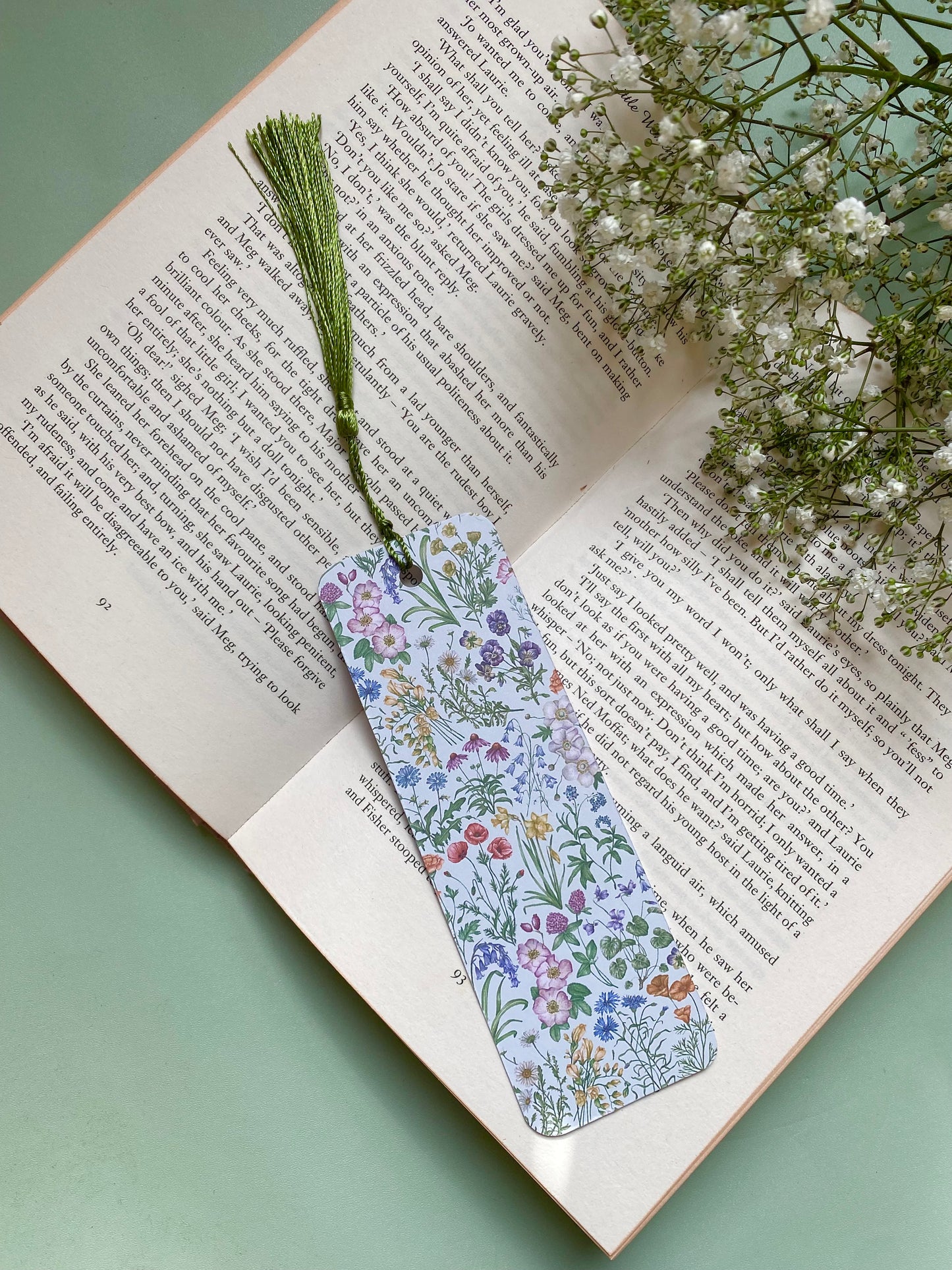 Botanical Wildflower Watercolour Bookmark