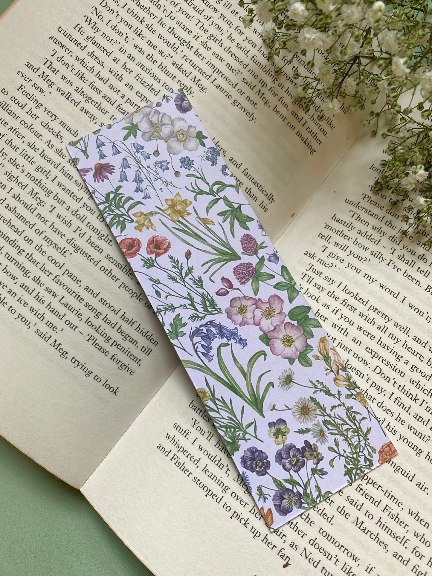 Botanical Wildflower Watercolour Bookmark