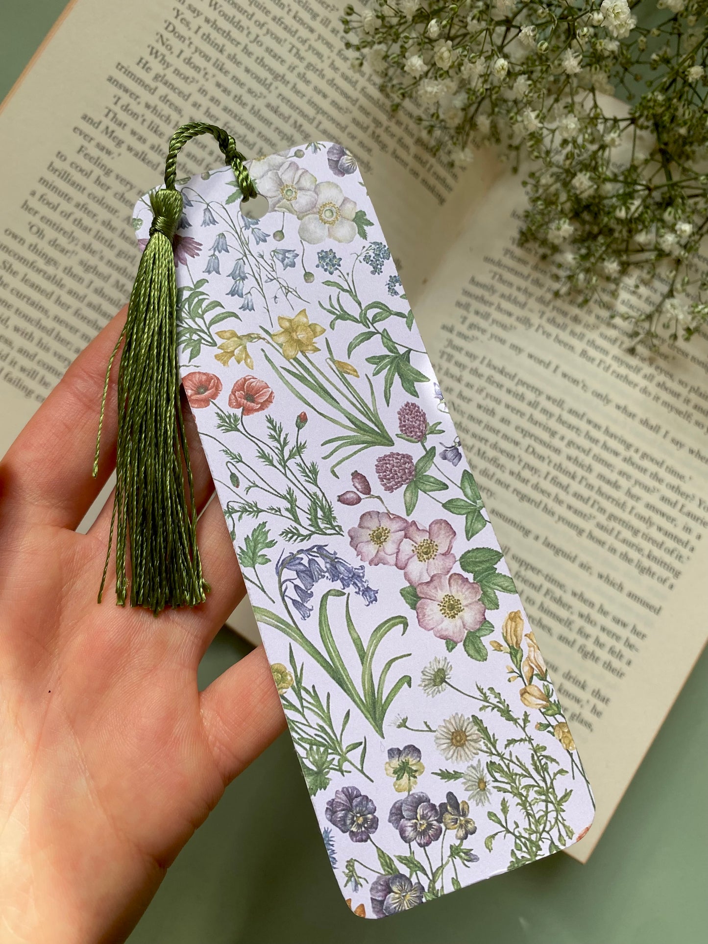 Botanical Wildflower Watercolour Bookmark