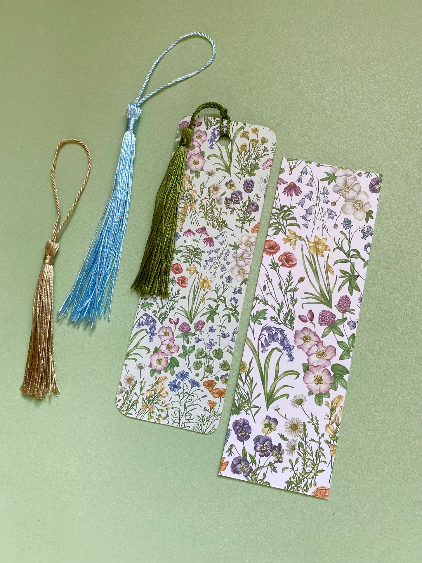 Botanical Wildflower Watercolour Bookmark