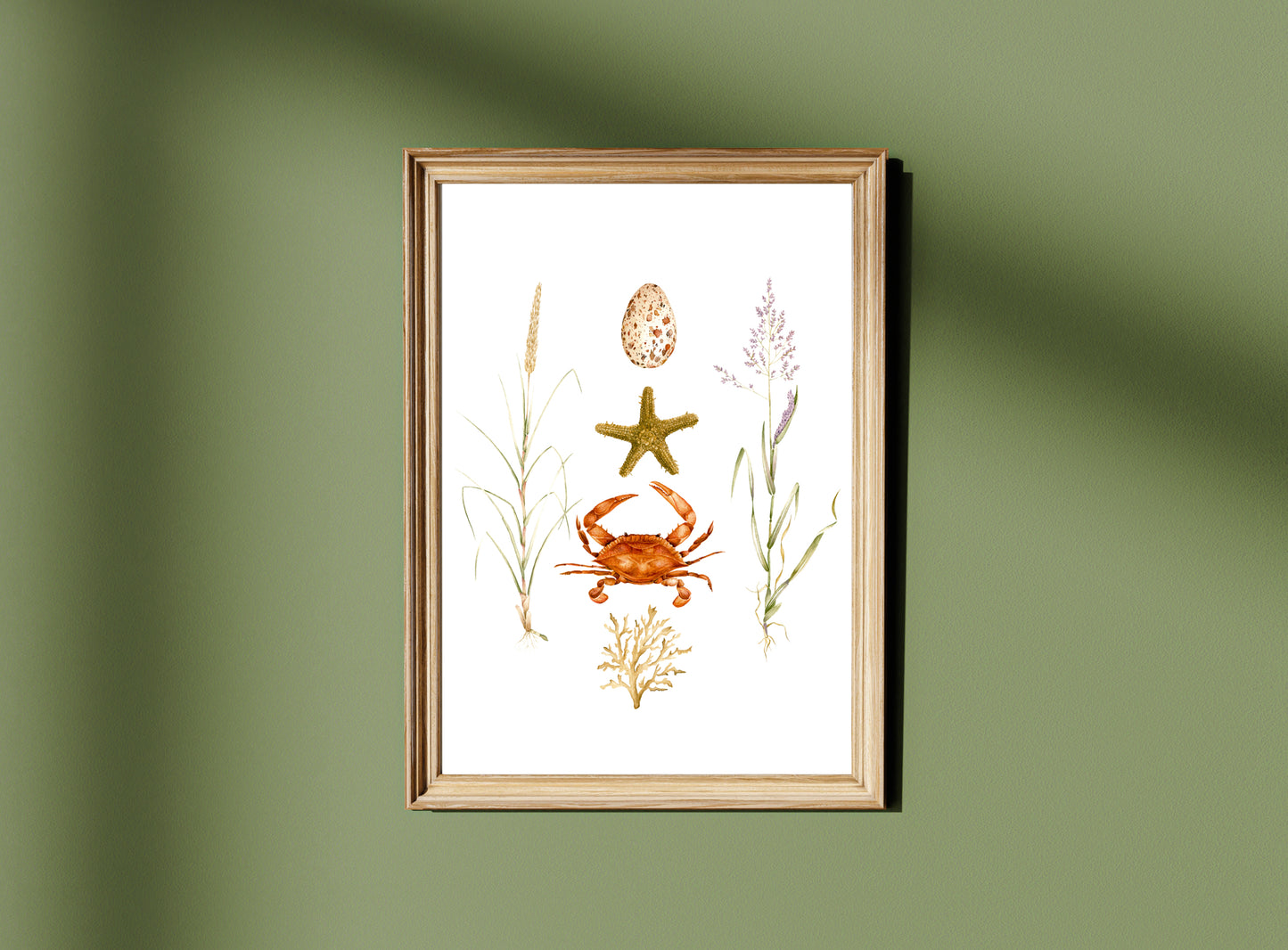 Coastal Aesthetic Watercolour Wall Art Print
