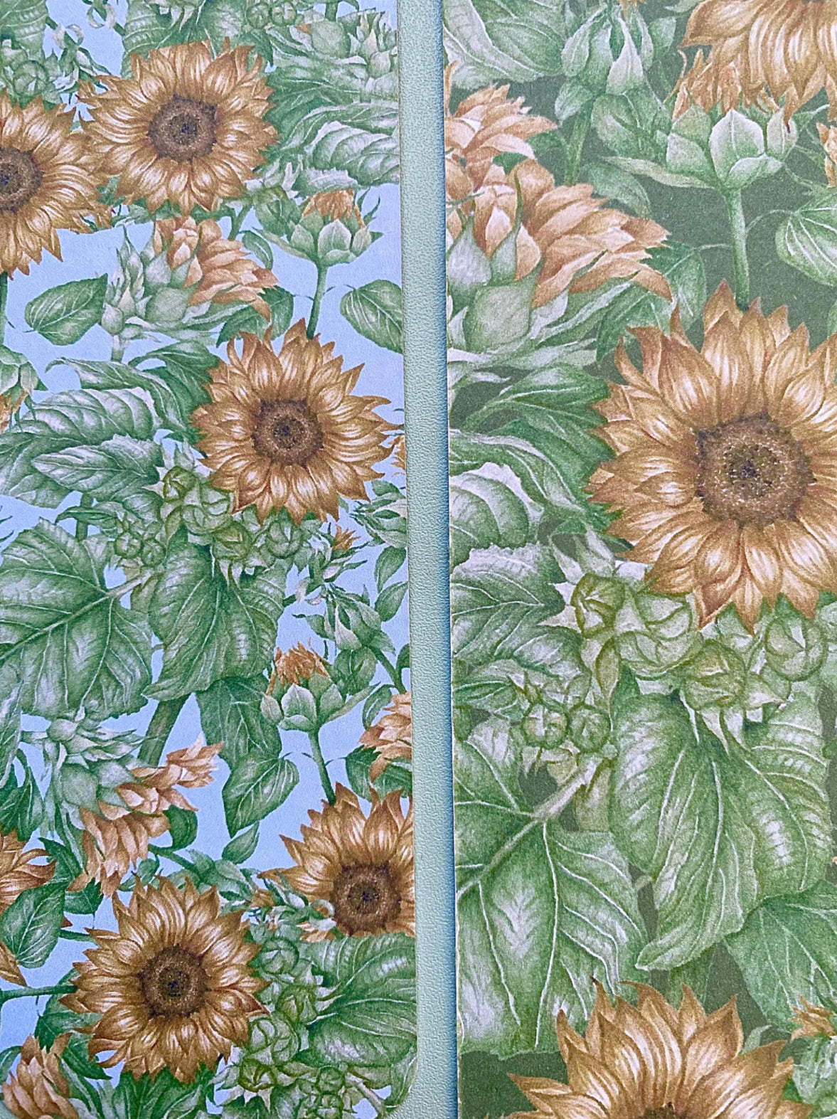 Botanical Sunflowers Watercolour Bookmark
