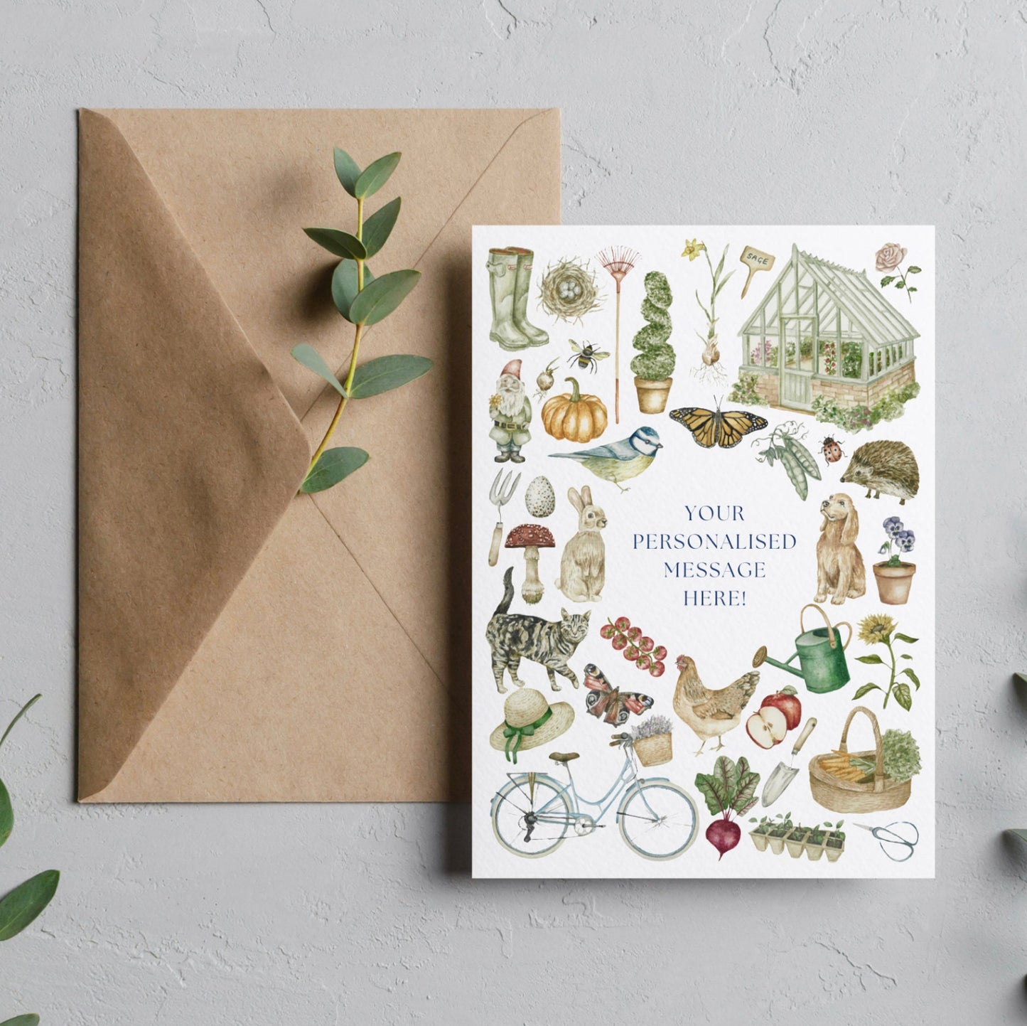 Personalised Gardening Lover Card