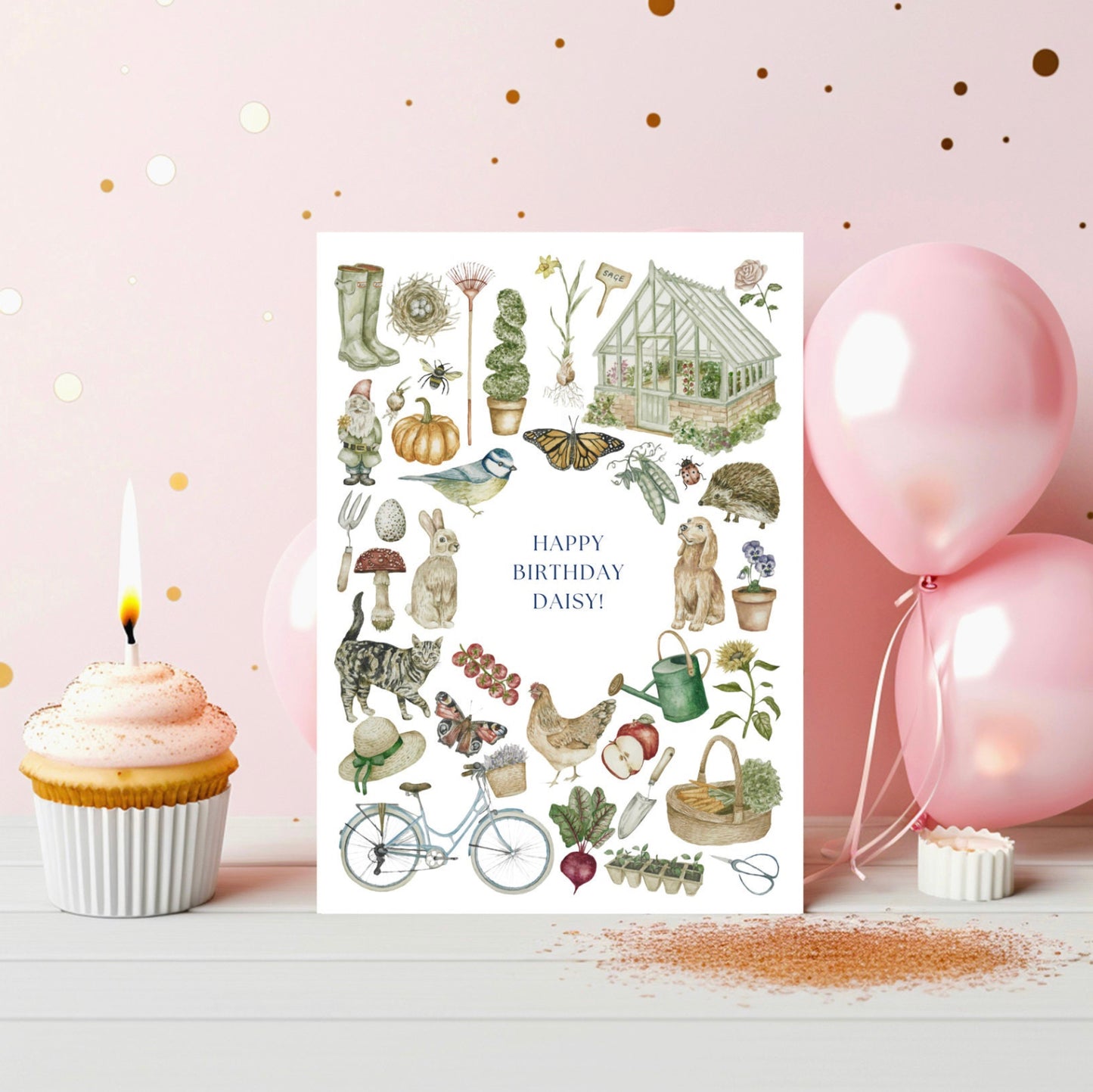 Personalised Gardening Lover Card