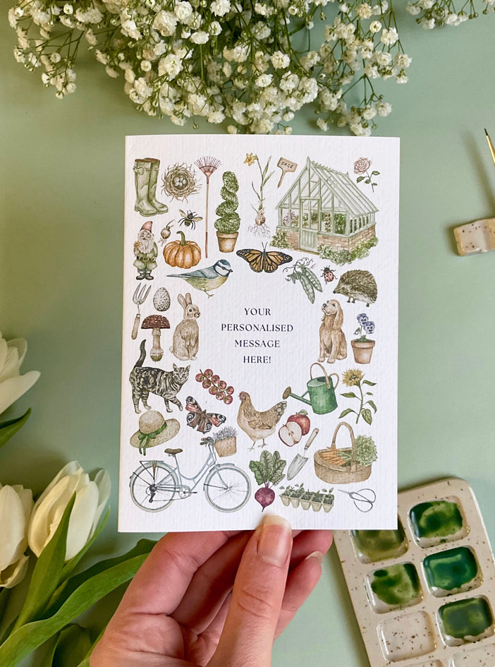 Personalised Gardening Lover Card