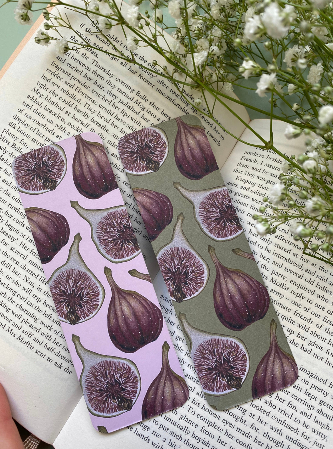 Botanical Figs Watercolour Bookmark