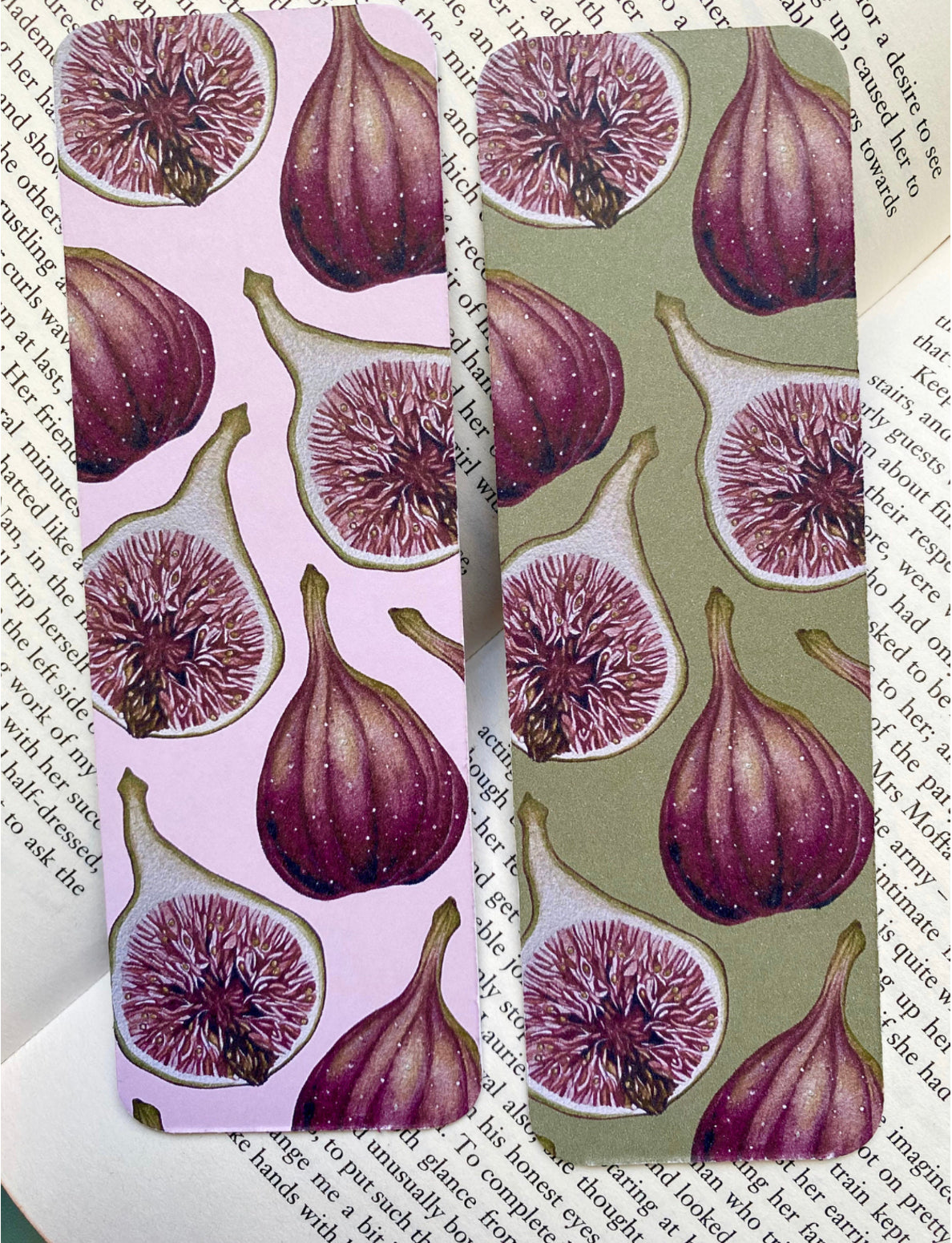Botanical Figs Watercolour Bookmark