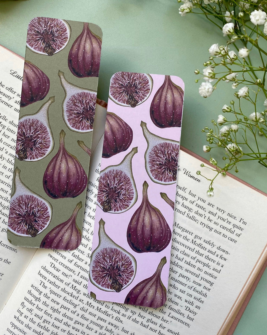 Botanical Figs Watercolour Bookmark