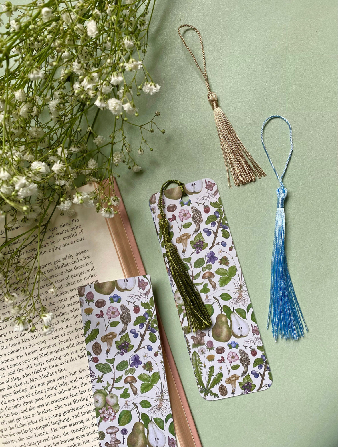 Botanical Foraging Watercolour Bookmark
