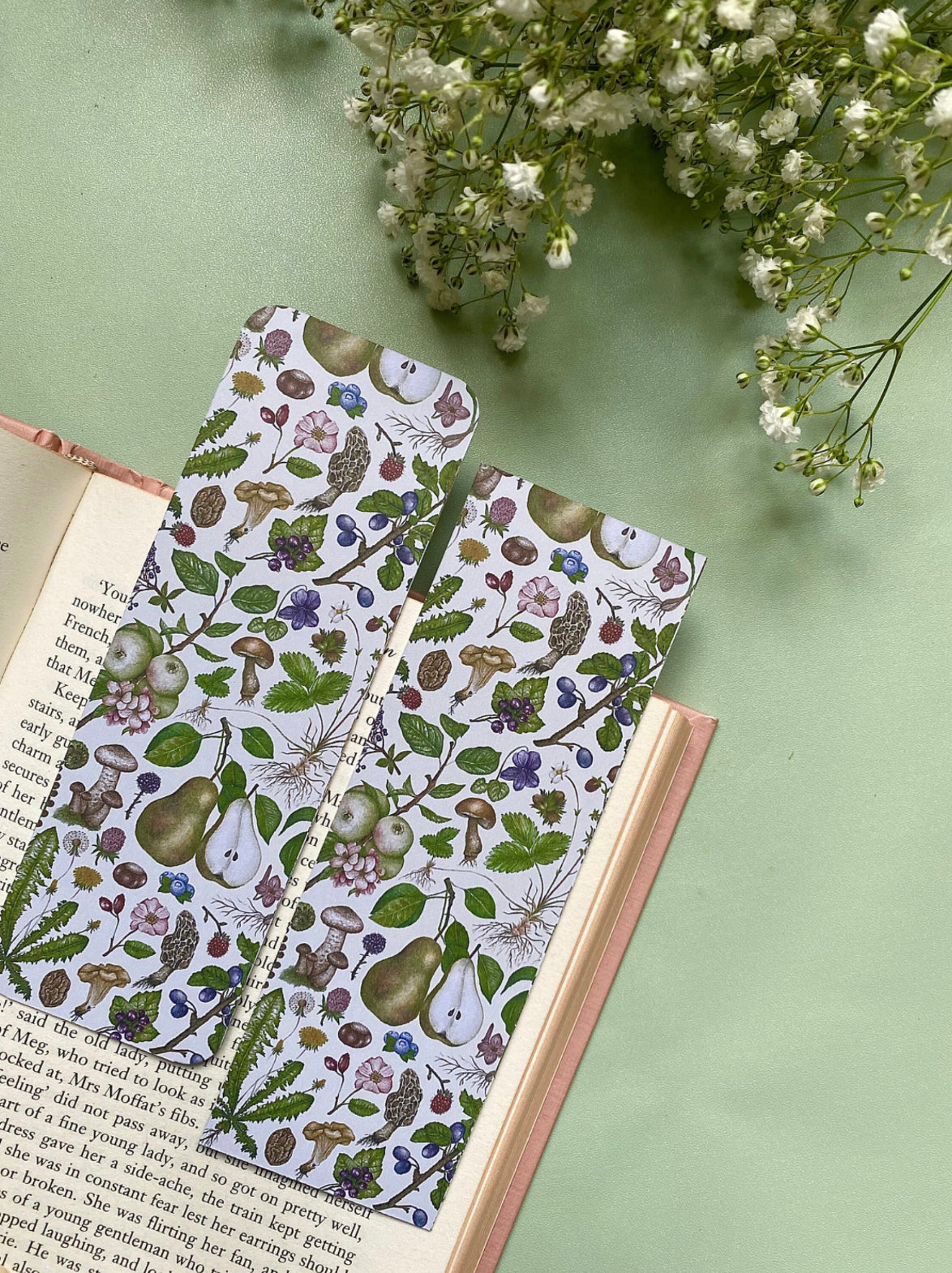 Botanical Foraging Watercolour Bookmark