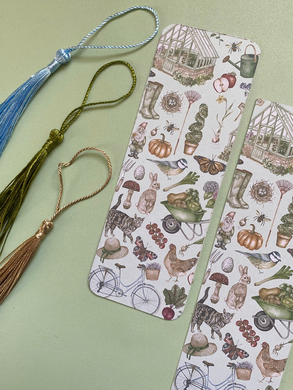 Gardening Watercolour Bookmark