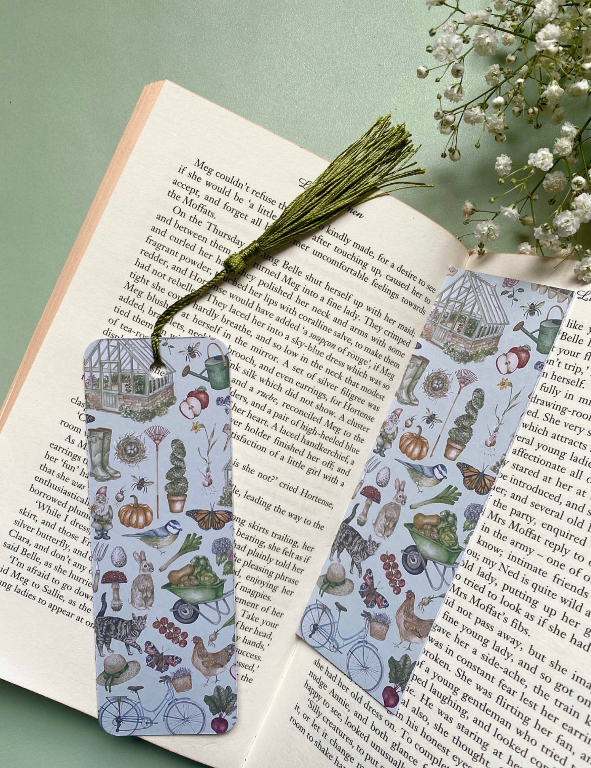 Gardening Watercolour Bookmark