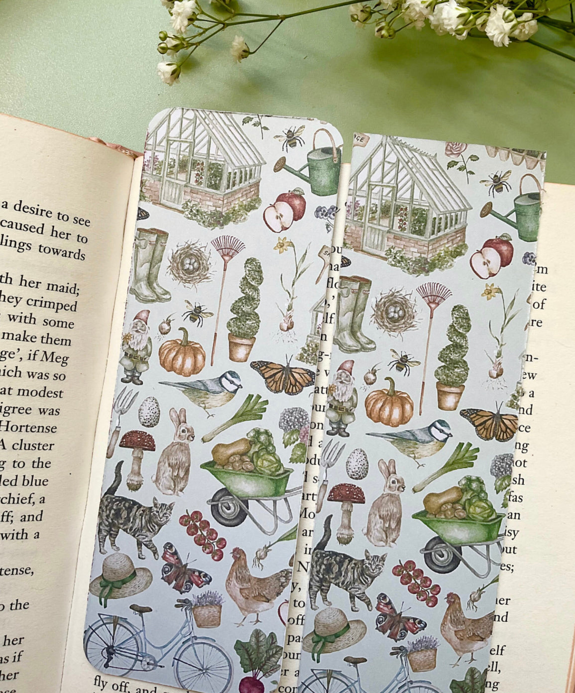 Gardening Watercolour Bookmark