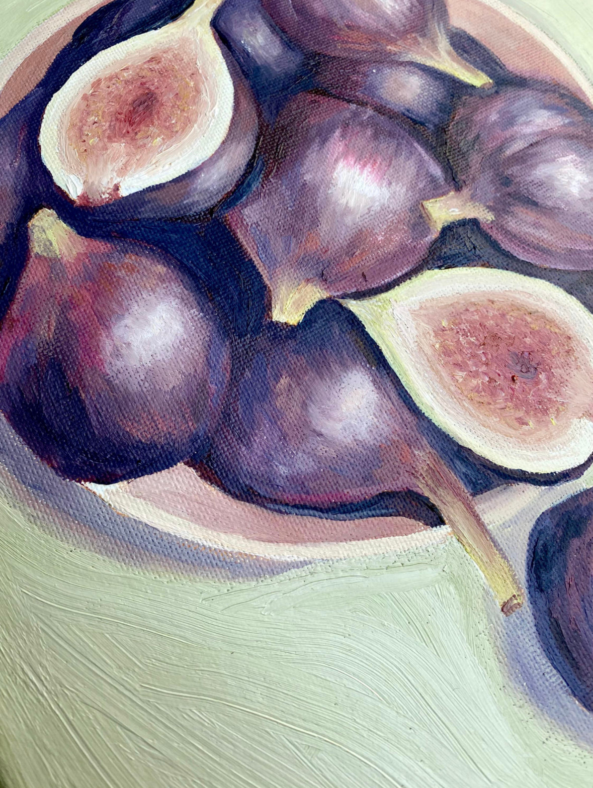 Figs Tablescape Still life Oil Painting Print