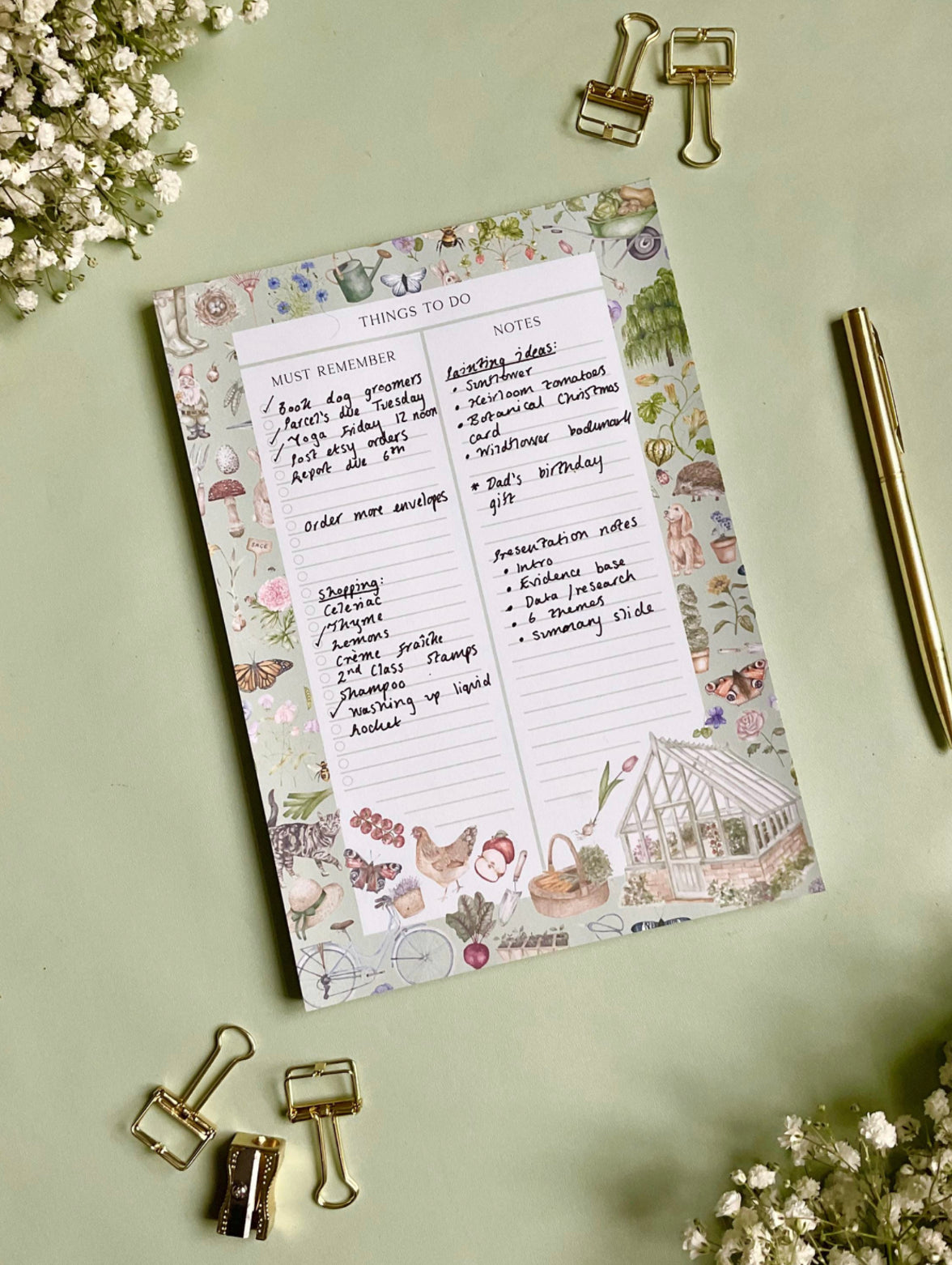 Gardening To-Do List Notepad