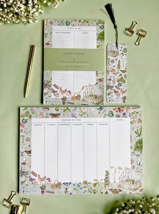 Gardening Stationery Gift Set Bundle
