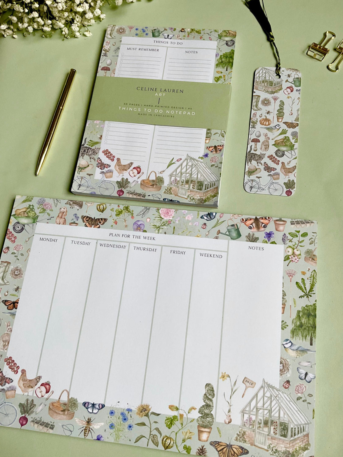 Gardening Stationery Gift Set Bundle