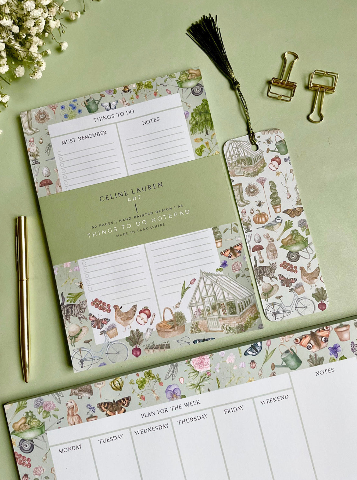 Gardening Stationery Gift Set Bundle