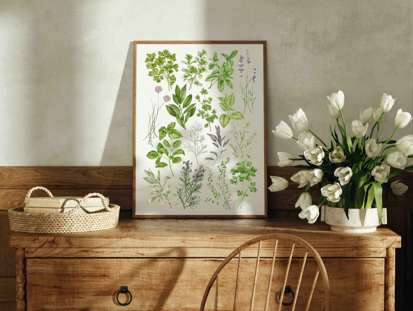 Botanical Herbs Watercolour Print