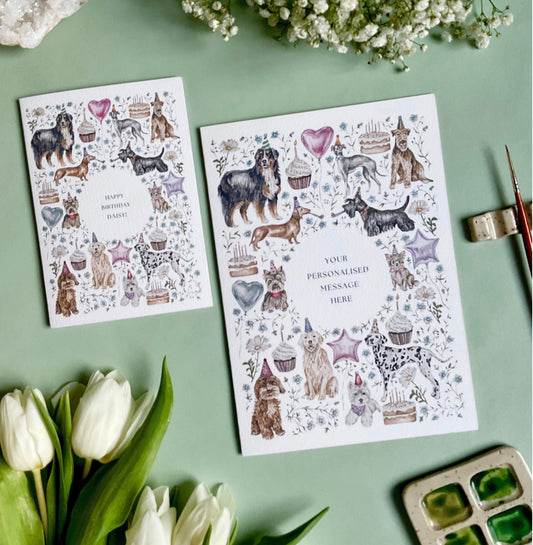Personalised Dog Birthday Card