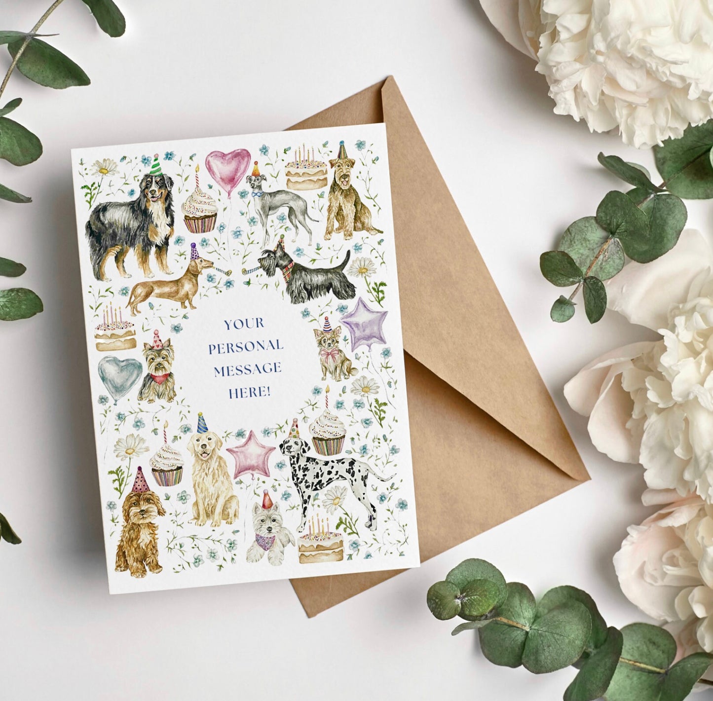 Personalised Dog Birthday Card