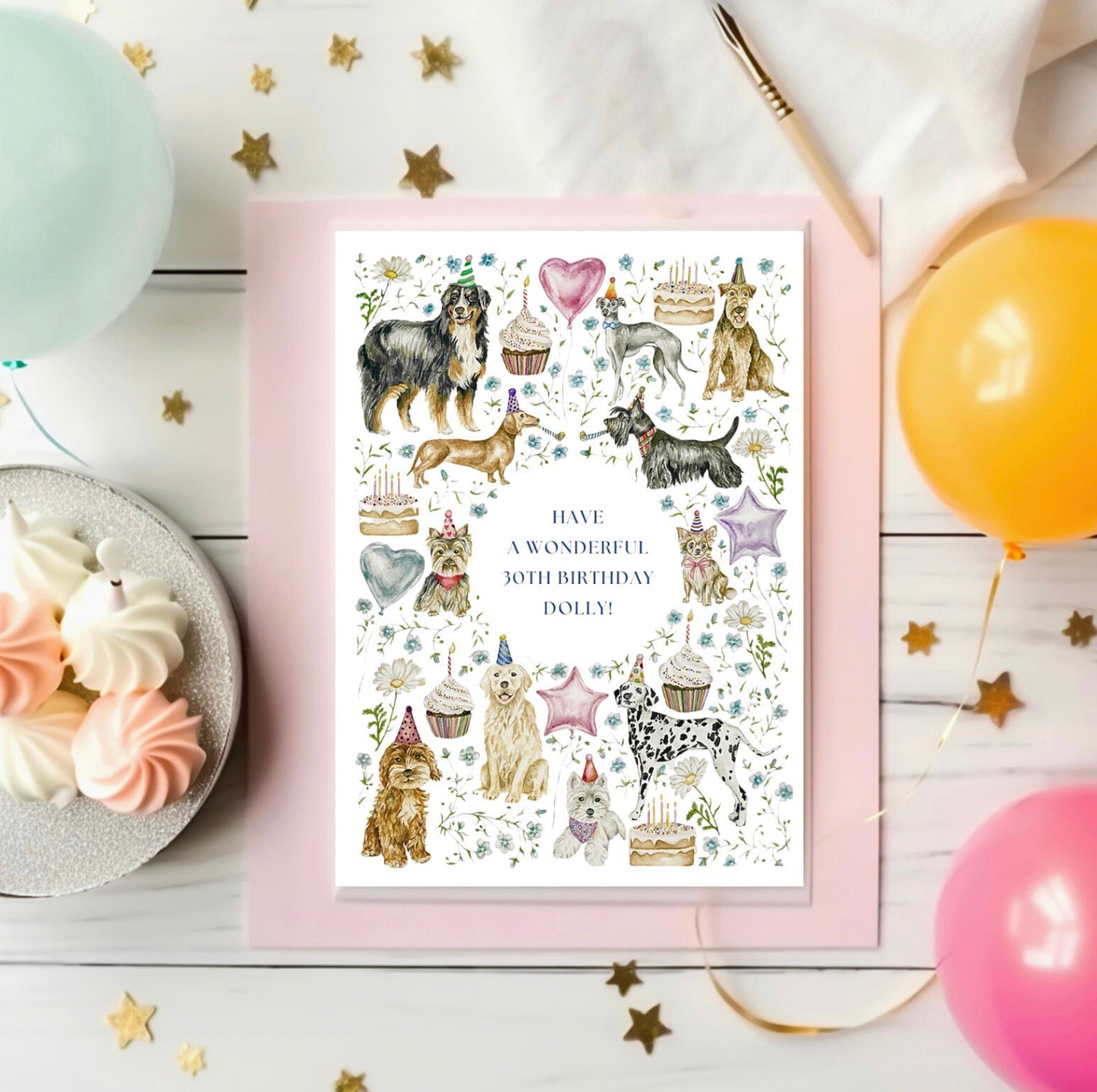 Personalised Dog Birthday Card