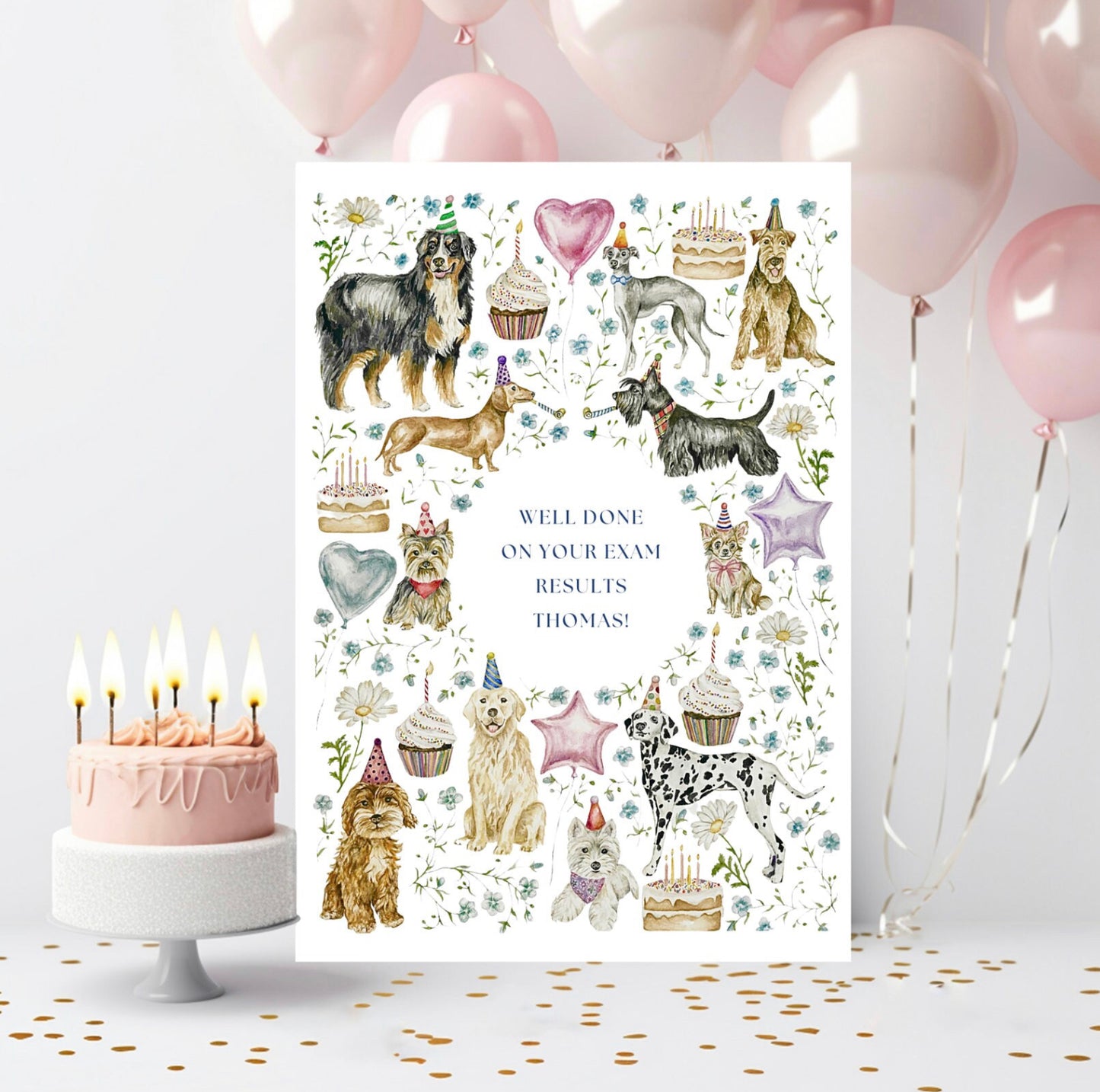 Personalised Dog Birthday Card