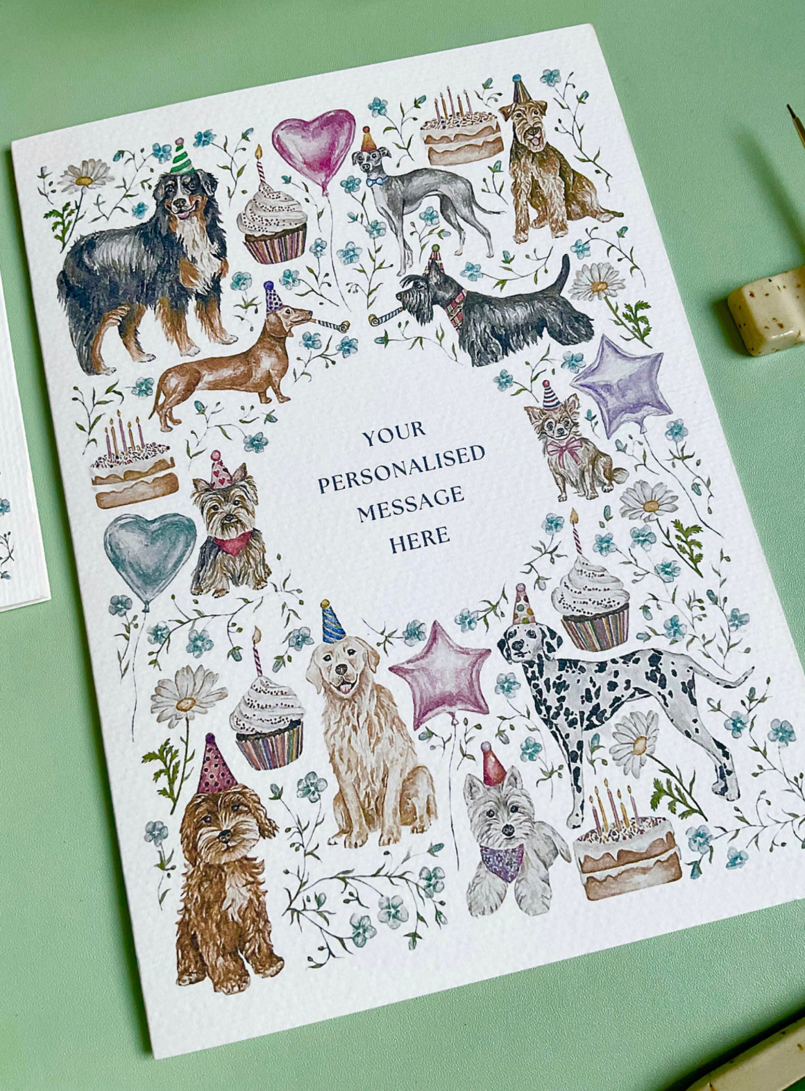 Personalised Dog Birthday Card