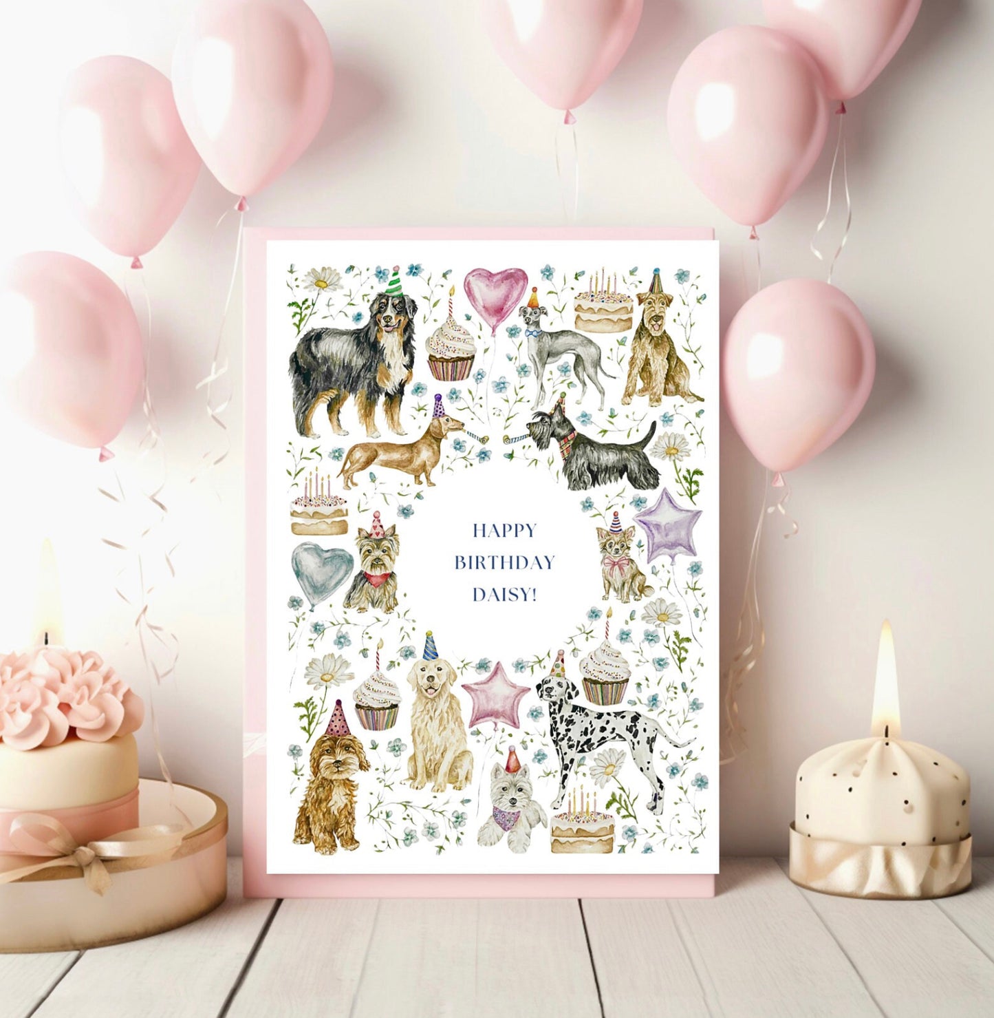 Personalised Dog Birthday Card