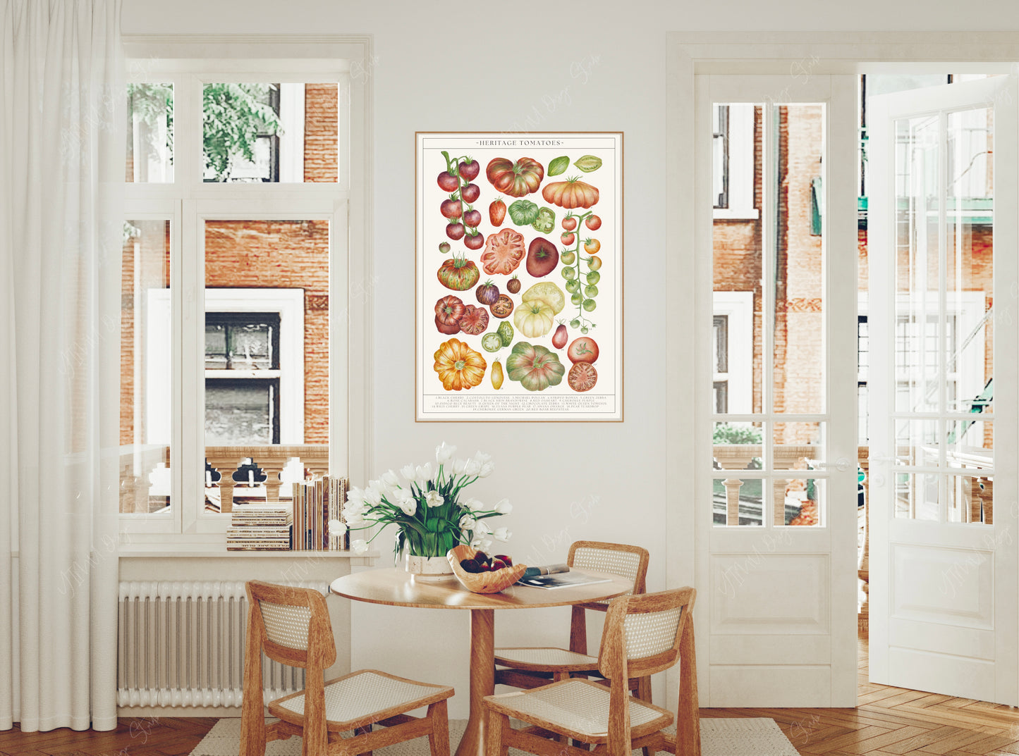 Botanical Tomatoes Guide Watercolour Print