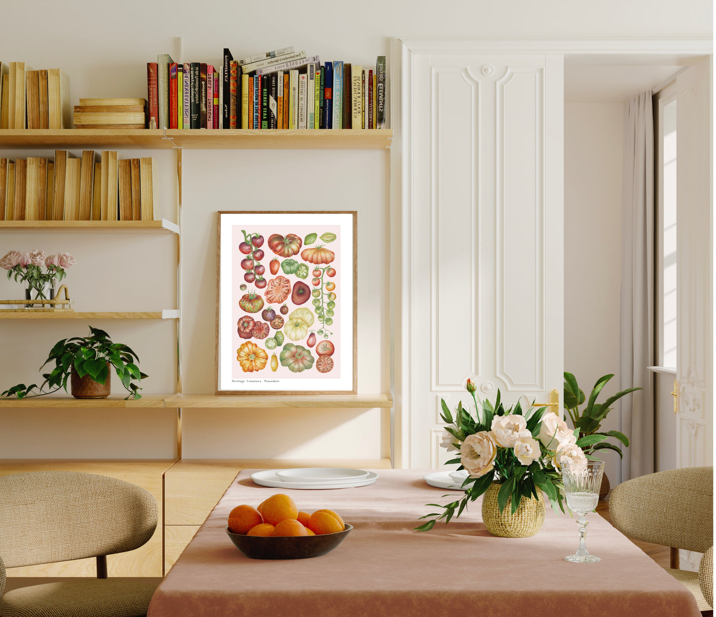 Botanical Heritage Tomatoes Watercolour Art Print